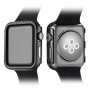 Захисний чохол з карбоновим малюнком для Apple Watch 44mm - чорний