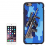 Пластикова панель з 3D мотивом рушниці Steyr AUG A1 для Apple iPhone 6S / 6 - синя