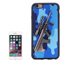 Пластикова панель з 3D мотивом рушниці Steyr AUG A1 для Apple iPhone 6S / 6 - синя