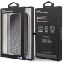BMW Carbon Red Stripe Book чохол для iPhone XR - чорний