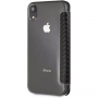 BMW Carbon Red Stripe Book чохол для iPhone XR - чорний
