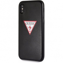 Guess PU Leather Case Triangle чохол для iPhone XS Max - чорний