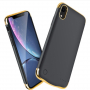 Захисний чохол з акумулятором для iPhone XR - 6000 mAh - чорна/золота