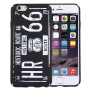 Стильна захисна панель / футляр для Apple iPhone 6S / 6 - Route 66 - чорна