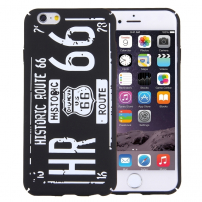 Стильна захисна панель / футляр для Apple iPhone 6S / 6 - Route 66 - чорна