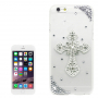 Вишукана панель / футляр з камінцями в стилі діамантів для Apple iPhone 6S / 6 - хрест