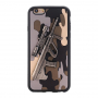 Пластикова панель з 3D мотивом рушниці Steyr AUG A1 для Apple iPhone 6S / 6 - сіра