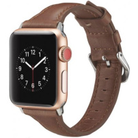 Стильовий ремінець поліурктан для Apple Watch 42mm / 41mm / 40mm / 38mm - темно-коричнева