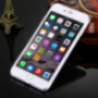 Захисна задня панель з камінцями у стилі діамантів для iPhone 6 / 6S - срібла