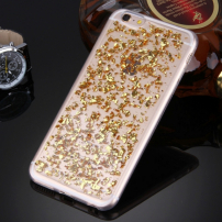 Захисна панель з візерунком розколотого металу для Apple iPhone 6 Plus / 6S Plus - золота