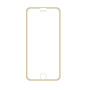 Суперстійке загартоване скло (Tempered Glass) на передню частину Apple iPhone 6 / 6S - тоненька золота рамочка