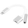 Перехідник Lightning / 3.5 jack для зарядки та прослуховування музики