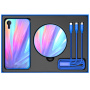 NILLKIN 3v1 подарункова упаковка (Захисний чохол / бездротова зарядка / кабель) для iPhone XR - синій