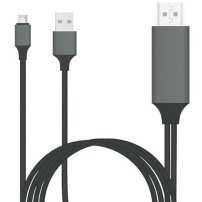 Кабельовий адаптер USB-C тa USB на HDMI для iPad / MacBook - 2m - чорний