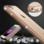 Вишукана прозора панель з камінцями в стилі діамантів для Apple iPhone 6 Plus / 6S Plus - золота