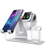 Док-станція для зарядки Bestand 3in1 для iPhone / Apple Watch / AirPods - срібний