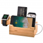Мультифункціональниа зарядочна станція для iPhone / Apple Watch / AirPods - бамбук