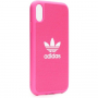 ADIDAS оригінал чохол з міцного пластика для iPhone XR - рожева