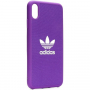 ADIDAS оригінал чохол з міцного пластика для iPhone XS Max - фіолетовий