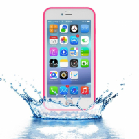 Водостійкий футляр з діамантовим візерунком для Apple iPhone 8 Plus / 7 Plus - рожевий