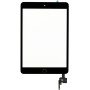 Переднє сенсорне скло (touch screen) для Apple iPad mini 3 з кнопкою Home Button та клеем - TOP якість - чорний