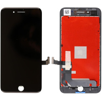 Refurbished Original Запасний LCD екран з сенсорним склом та рамкою для Apple iPhone 8 Plus - чорний