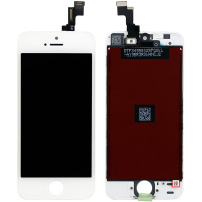 Refurbished Original Запасний LCD екран з сенсорним склом та рамкою для Apple iPhone SE (2016) - білий