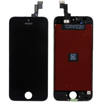 Refurbished Original Запасний LCD екран з сенсорним склом та рамкою для Apple iPhone SE (2016) - чорний