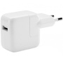Зарядний пристрій / адаптер 12W з USB роз'ємом для iPhone / iPad / iPod - білий