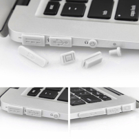 12 в 1 силіконові пилозахисні заглушки порту для MacBook Pro Retina 13" / 15" та Air 11" / 13" - білі