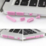 12 в 1 силіконові пилозахисні заглушки порту для MacBook Pro Retina 13" / 15" та Air 11" / 13" - рожеві