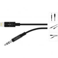 Belkin AUX lightning кабель з 3,5 mm jack iPhone / iPad - 1,8 m - чорний