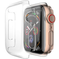 Жорсткий пластиковий корпус із захистом екрану для Apple Watch 40mm - прозорий