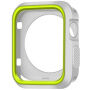 Захисний сіліконовий чохол для Apple Watch 38mm - біло - зелений