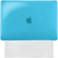 ENKAY 2в1 Глянцева кришка та ультратонка панель EU клавіатура для MacBook Pro 13" з Touch Bar (A1706 / A1708 / A1989 / A2159) - синій