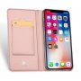 DUX DUCIS flipové pouzdro pro iPhone XS Max - růžovozlatá