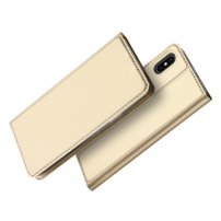 DUX DUCIS flipové pouzdro pro iPhone XS Max - zlatá