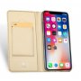 DUX DUCIS flipové pouzdro pro iPhone XS Max - zlatá