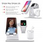Док-станція для зарядки Bestand 3in1 для iPhone / Apple Watch / AirPods - срібний
