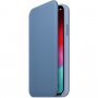 Apple Folio шкіряний фліп чохол для iPhone XS - синя волошка