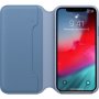 Apple Folio шкіряний фліп чохол для iPhone XS - синя волошка