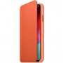 Apple Folio шкіряний фліп чохол для iPhone XS Max - темно-оранжевий