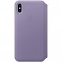 Apple Folio шкіряний фліп чохол для iPhone XS Max - бузок