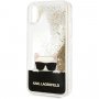 Karl Lagerfeld чохол Choupette з блискітками для iPhone XR - золотий