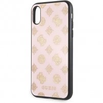 Guess Layer Glitter Peony чохол для iPhone X / XS - світло-рожевий