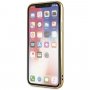 Guess оригінал транспарентний чохол з блискітками для iPhone X / XS - золотий