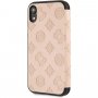Guess Debossed Peony фліп чохол для iPhone XR - бежевий