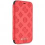 Guess Debossed Peony фліп чохол для iPhone XR - червона