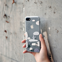 MAOXIN пластикова панель / футляр для Apple iPhone 8 Plus / 7 Plus - мальовані кактуси