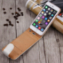 Елегантний фліп-чохол з відкидним верхом для Apple iPhone 6S / 6 - біло-коричневий